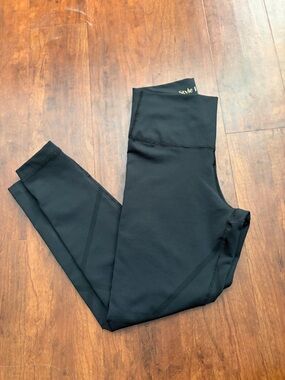 Style Reform Womens Black Active Leggings With Stars Size S